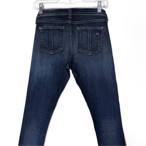 Rag & Bone Medium Wash Low Rise Full Length Ankle Skinny Jeans Size 26 - Picture 8 of 9